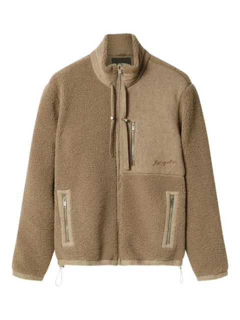 Axel Arigato embroidered-logo jacket Brown A3149001