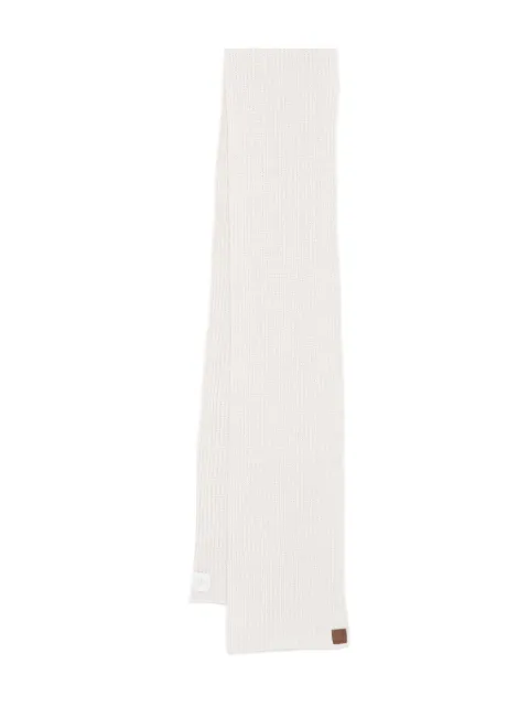 Eleventy ribbed cashmere scarf White L77SCIL04TES0L039