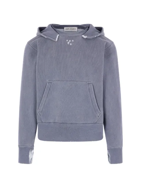 OUR LEGACY kangaroo-pocket hoodie Blue M4256RF