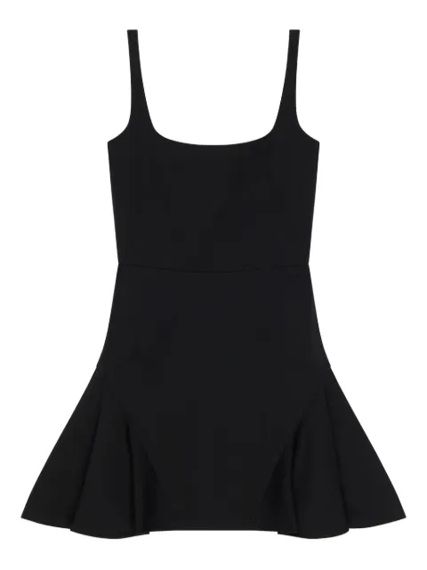 Givenchy square-neck fluted mini day dress Black BW22H2164K