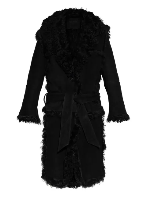 The Attico shearling coat Black 251WCC00086LBT136AA