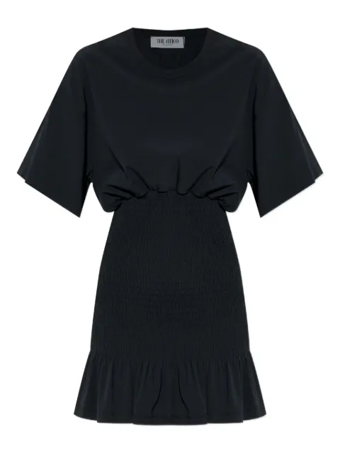The Attico smocked ruffled mini dress Black 251WCA00452ACC002AA