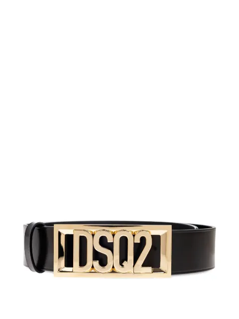 DSQUARED2 logo-detail leather belt Black BEM066912900001