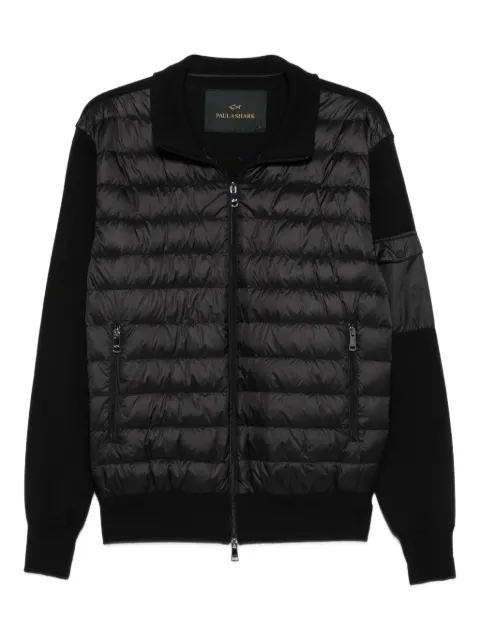 Paul & Shark quilted wool-panel jacket Black 15311280