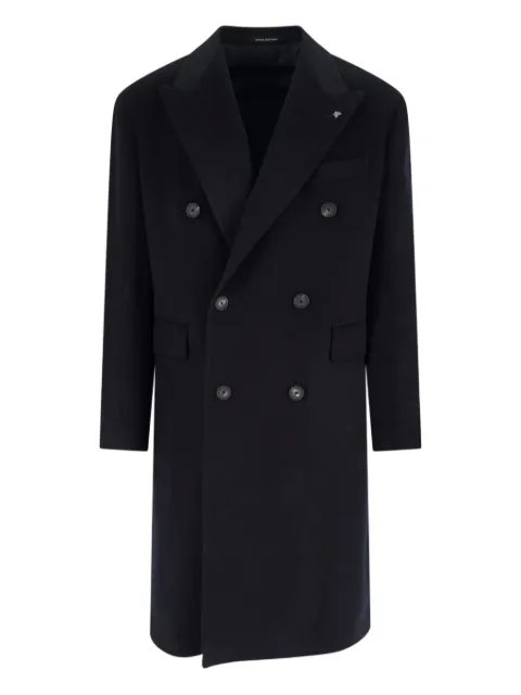 Tagliatore double-breasted wool coat Blue CLD10B010103