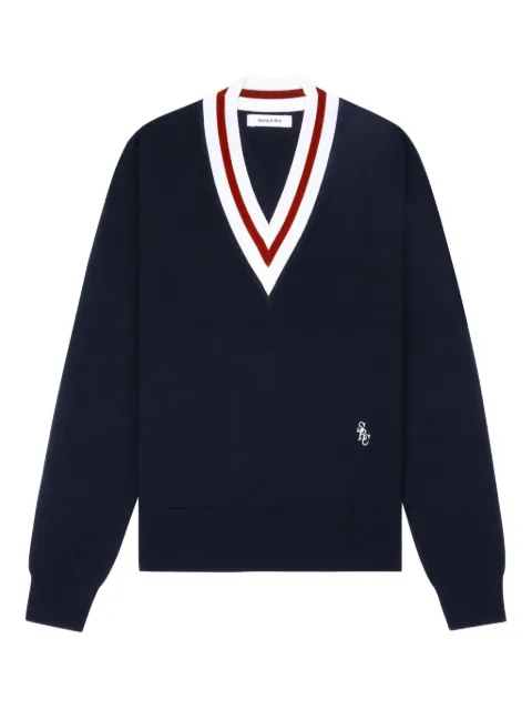Sporty & Rich fine-knit jumper Blue WS070602302BL117