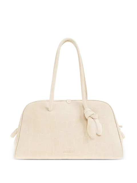 Jacquemus The Turismo leather top-handle tote bag Neutrals BAU00417AC07A09