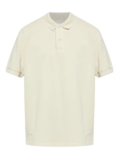 MARANT embroidered polo shirt Neutrals PL0003HAC3N02H
