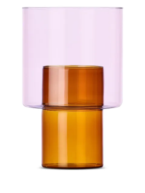 Ichendorf Milano stacked cylinder vase (13cm) Pink 09313356