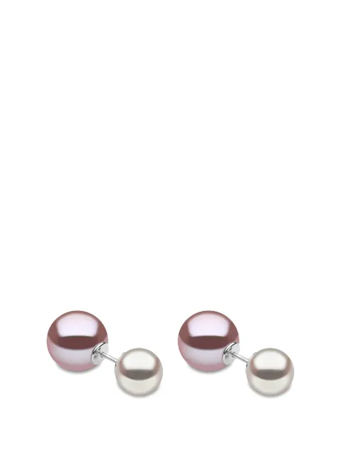 Yoko London 18K white gold south sea freshwater pearl earrings White DUET007077