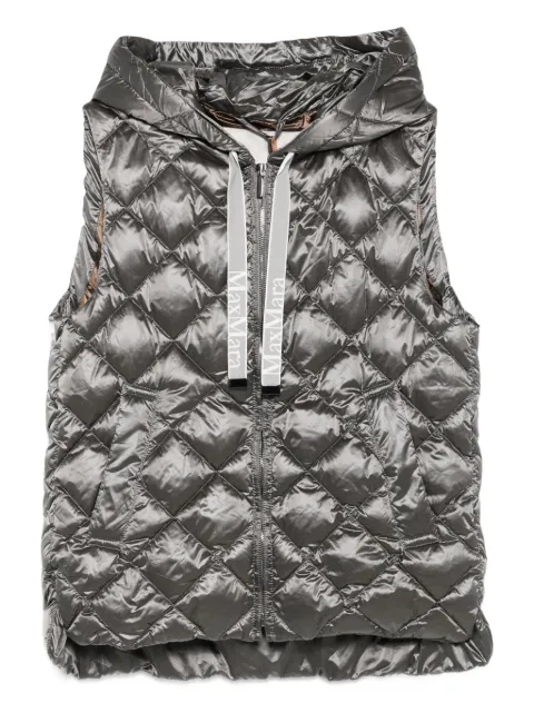 Max Mara quilted hooded gilet Grey 2529296015600