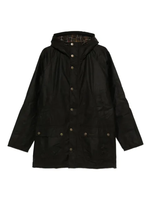 Barbour hooded snap-fit coat Green MWX2494OL71