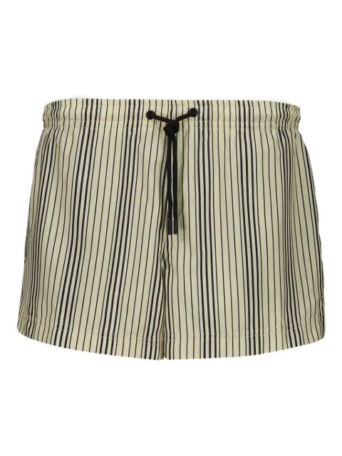 COMMAS elasticated striped swim shorts Brown W25C004