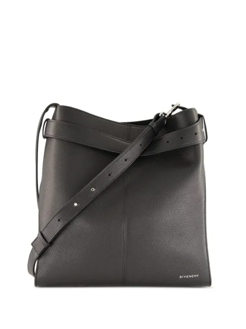 Givenchy medium belted grained-leather shoulder bag Black BK50F4K213