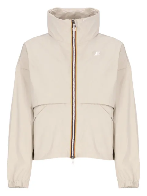 K-Way Aubette high-neckline foldable-hood jacket Neutrals K8132PW
