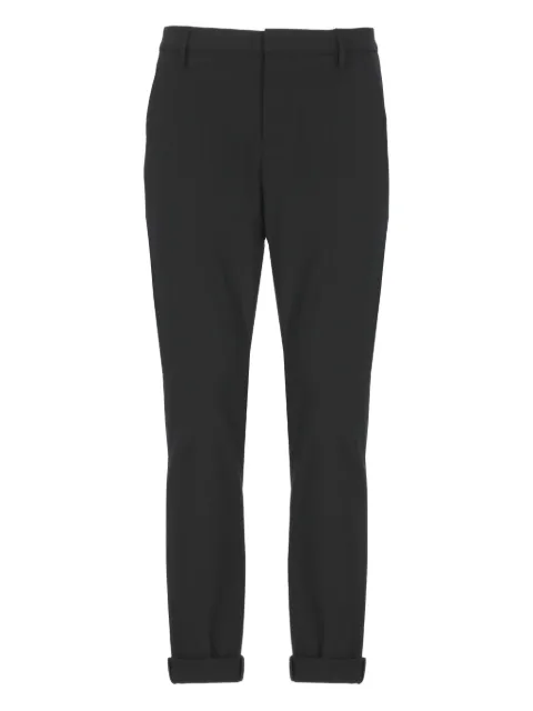 DONDUP button-detail pants Black UP235TS0009