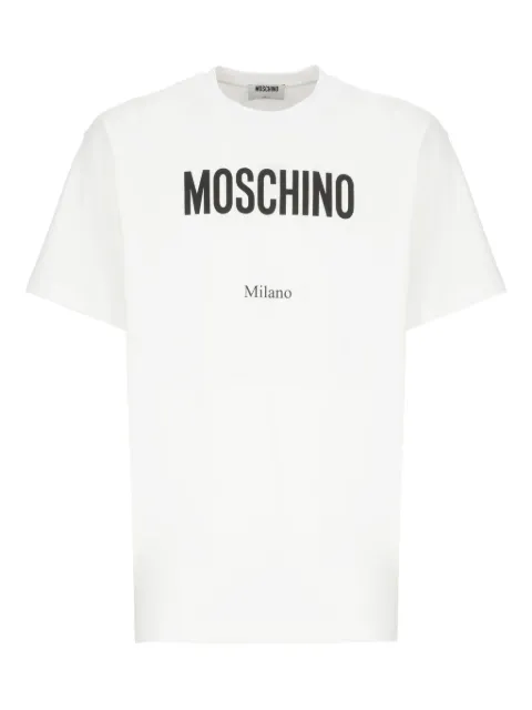 Moschino logo-print T-shirt White 07135241