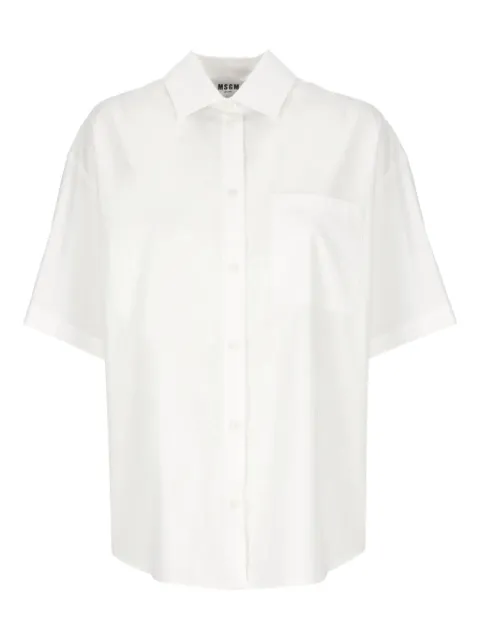 MSGM patch-pocket shirt White 3842MDE07X25731501