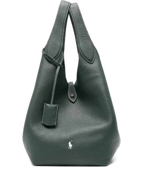 Polo Ralph Lauren Polo Play leather tote bag Green 428938031018