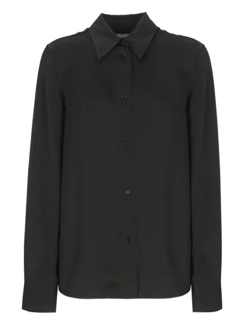 Jil Sander long-sleeved collared shirt Black J04DL0003J65022001