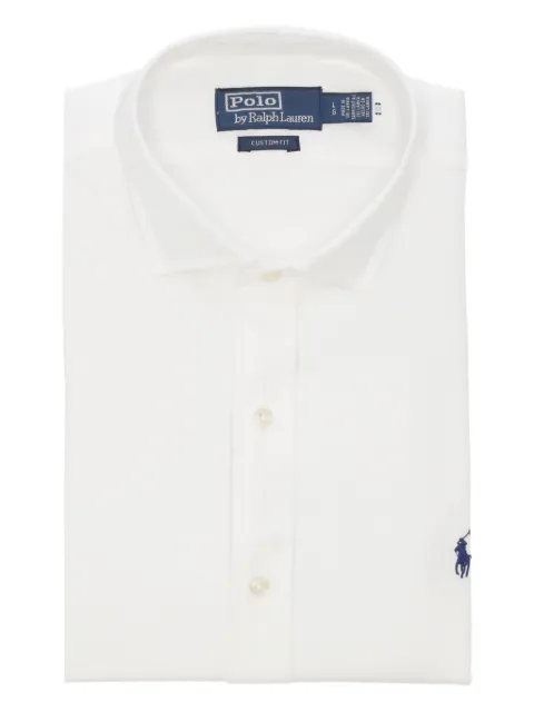 Polo Ralph Lauren embroidered-logo cotton shirt White 710P0139600