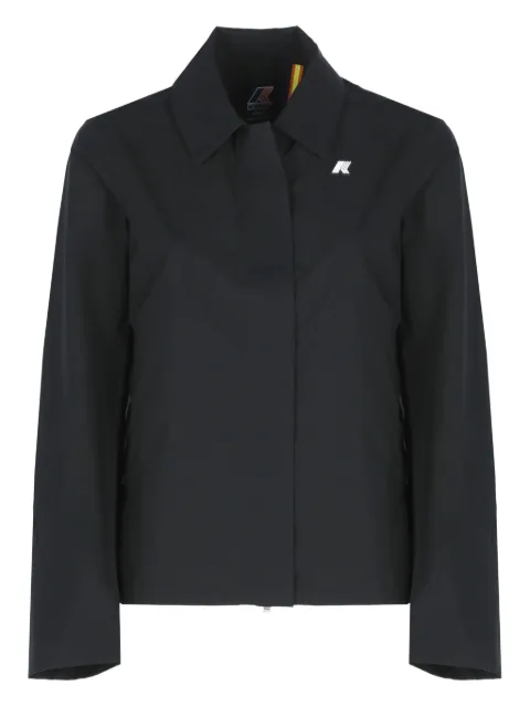 K-Way logo-plaque collar jacket Black K61338W