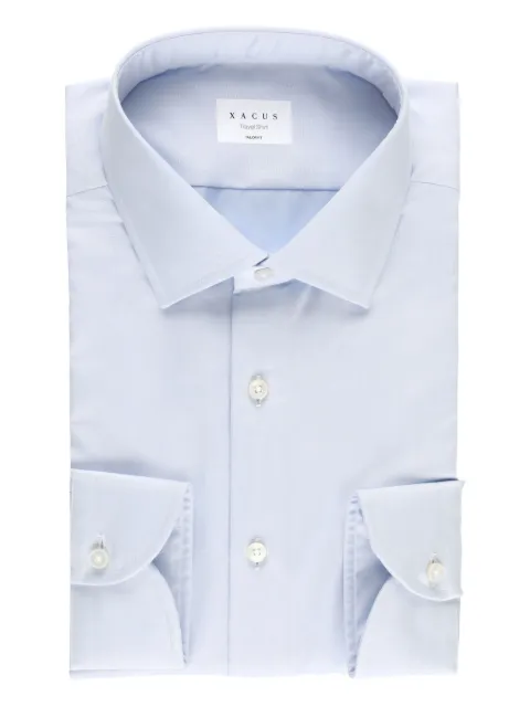 Xacus button-down cotton shirt Blue WF531ML11805002