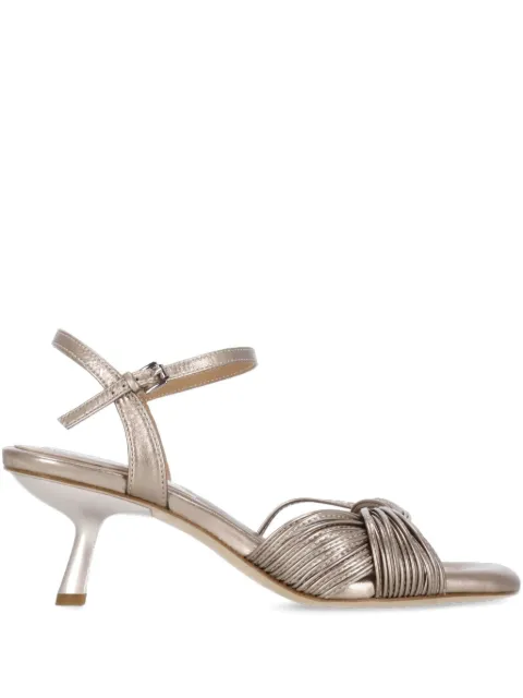 Ash 60mm knotted ankle-strap sandals Brown JANIS03LUXORCHAMPAGNECHAMPAGNE
