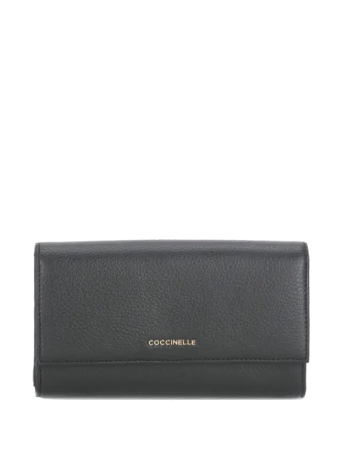 Coccinelle leather flap wallet Black E2MW5118501