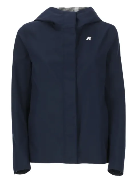 K-Way Madalina hooded logo jacket Blue K3137GW