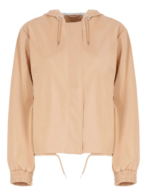 Rains hooded snap-button rain jacket Neutrals RA18040STRINGWJACKETCOY