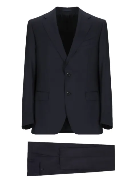 Caruso single-breasted suit Blue PE0B56LN10190