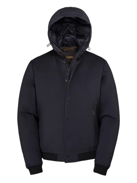 Moorer hooded bomber jacket Blue MOUGI101092TEPAK84