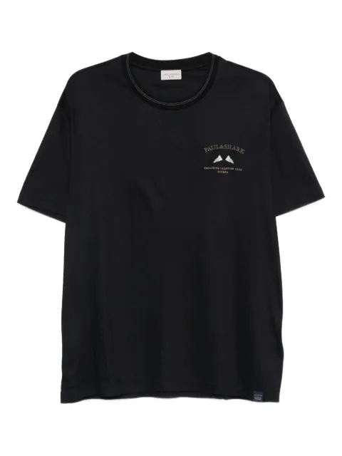 Paul & Shark logo-detail crew-neck T-shirt Blue 15311605
