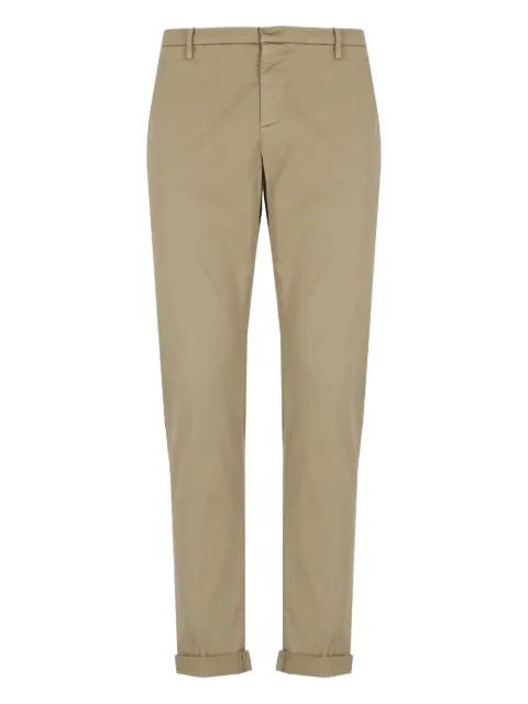 DONDUP logo-detail trousers Neutrals UP235RSE036PTD733