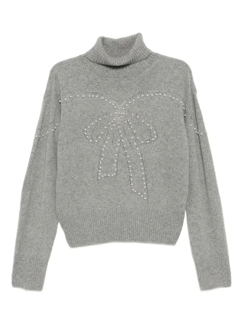 Kimhekim faux-pearl detailing sweatshirt Grey ZF3KN04GY
