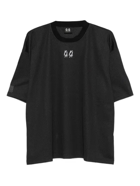 44 LABEL GROUP embroidered-logo T-shirt Black B0030614FA683