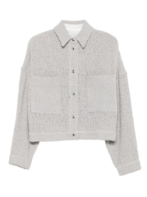 IRO textured pocket jacket Grey PABLIWP07GRY84
