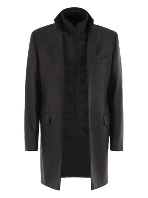 Fay layered coat Grey NAM53511390GAH