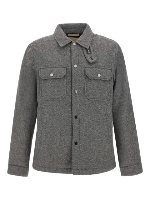 Woolrich herringbone chest-pocket jacket Grey CFWOOS2018MRUT3046163