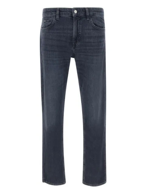 BOSS five-pocket logo-patch jeans Blue 50544924