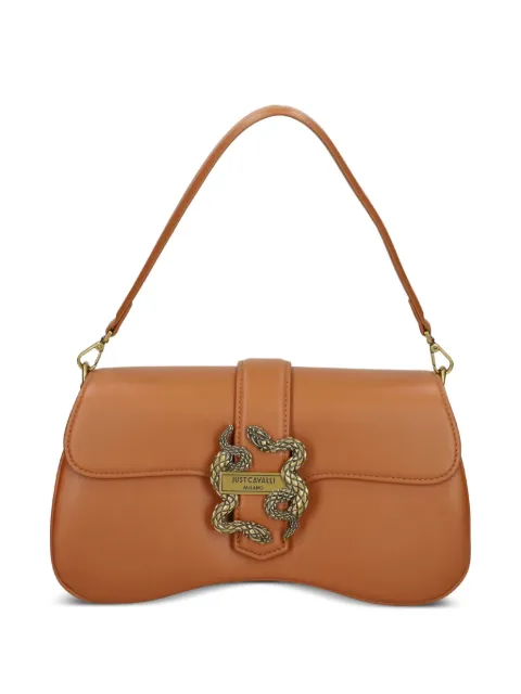 Just Cavalli snake-buckle shoulder bag Orange 79RA4BA1ZSA89