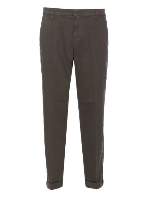 DONDUP logo-lettering trousers Green UP688GSE043UPTD671