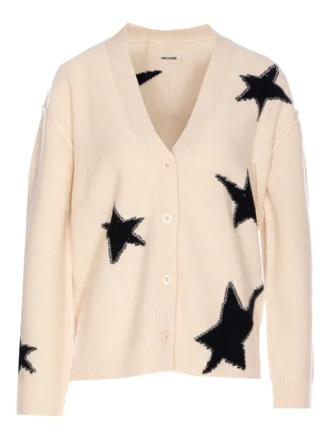 Zadig&Voltaire Mirkaz cashmere cardigan Neutrals KWCA01626