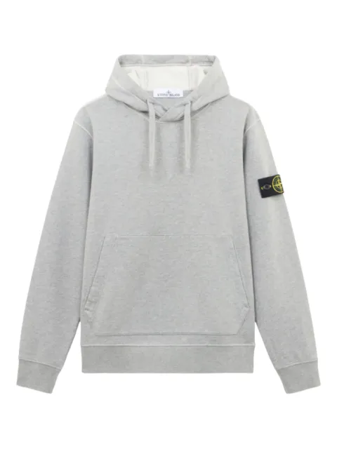 Stone Island compass-badge hooded sweater Grey L2S156100062S0M51