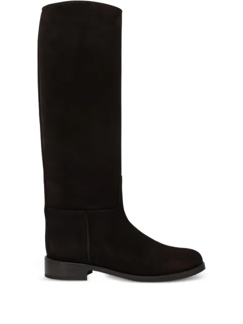 Maretto suede knee-high boots Brown 2288CAMOSCIOTMORO
