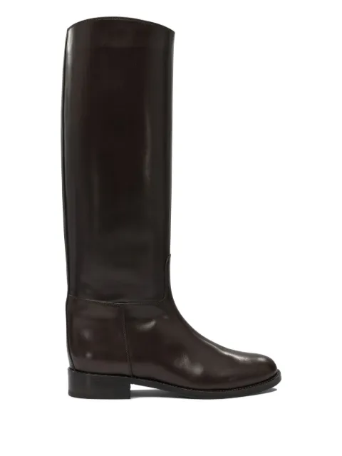 Maretto leather knee-high boots Brown 2288NEWHALFTMORO