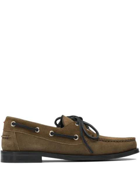 Aeyde Harris suede leather lace-up loafers Brown HARRISCOWSUEDELEATHER