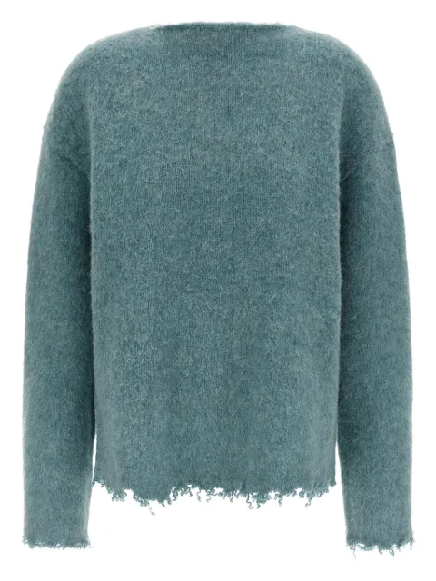 Jil Sander fringed sweater Blue J40GP0188J14792441