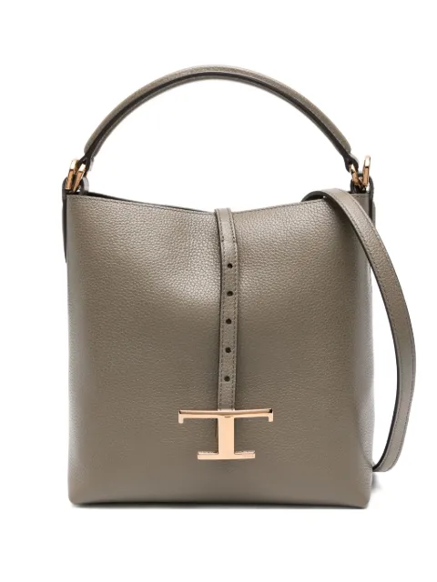 Tod's T-buckle leather shoulder bag Green XBWTSEK0100XSO